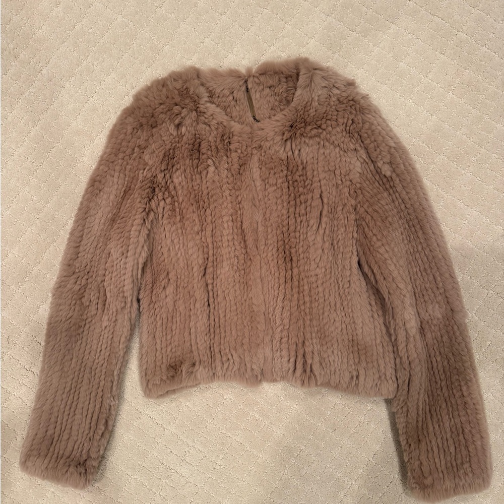 DVF Rex Rabbit Fur Jacket
